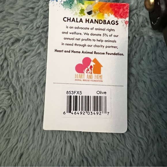 CHALA Fox Messenger Bag/Purse- Olive Green/Brown- NWT - Picture 4 of 6